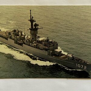USS Blakely (FF-1072) Frigate Vintage Postcard (1970s)